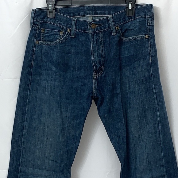 Men’s Levi’s 513 Dark Denim Jeans Size 33x32 EUC - Picture 5 of 7